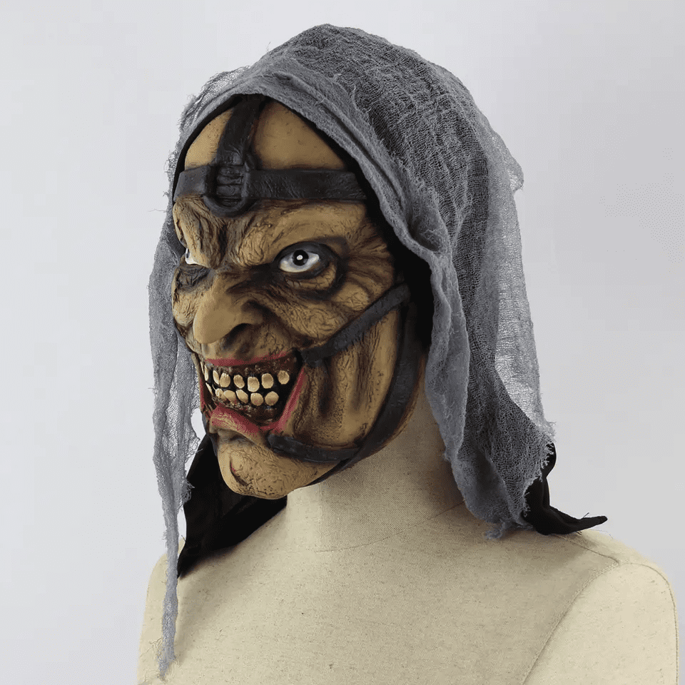 Máscara de terror aterradora para carnaval.