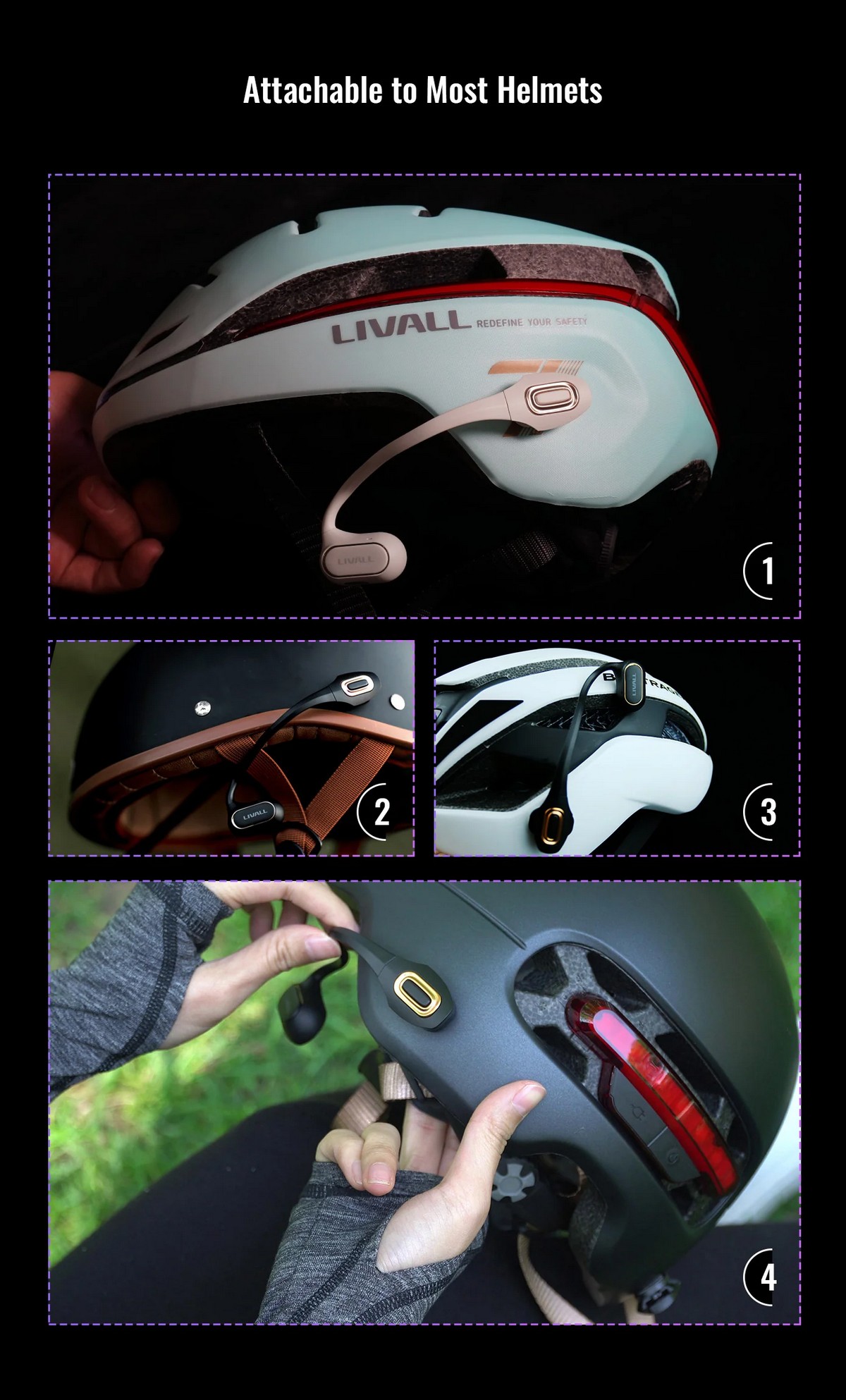 auriculares para casco de bicicleta