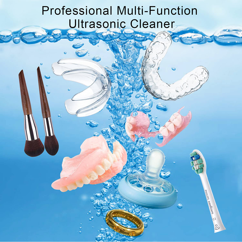 Dispositivo de limpieza ultrasónico para cepillos de dientes aparato dental dentadura postiza