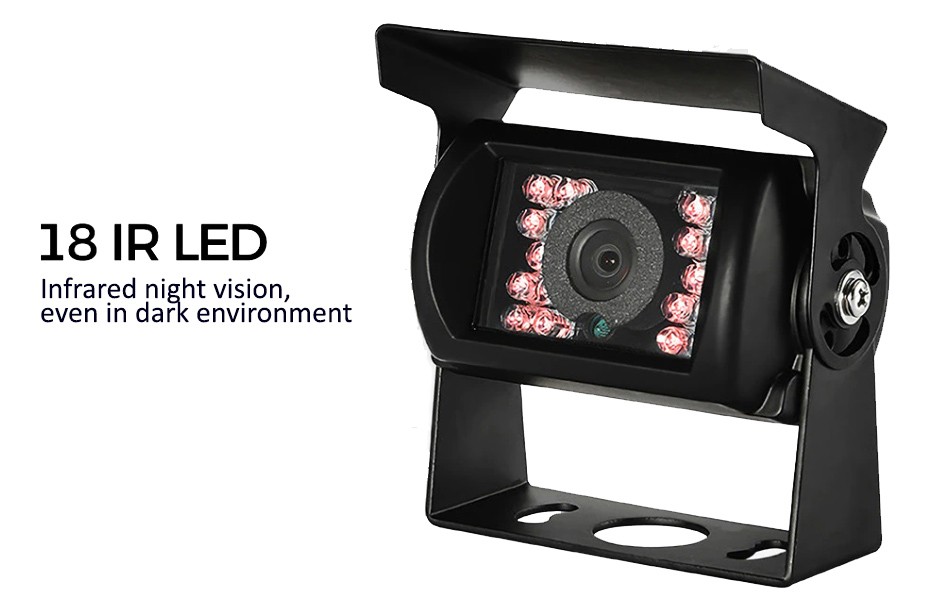cámara de coche con visión nocturna de 18 IR LED
