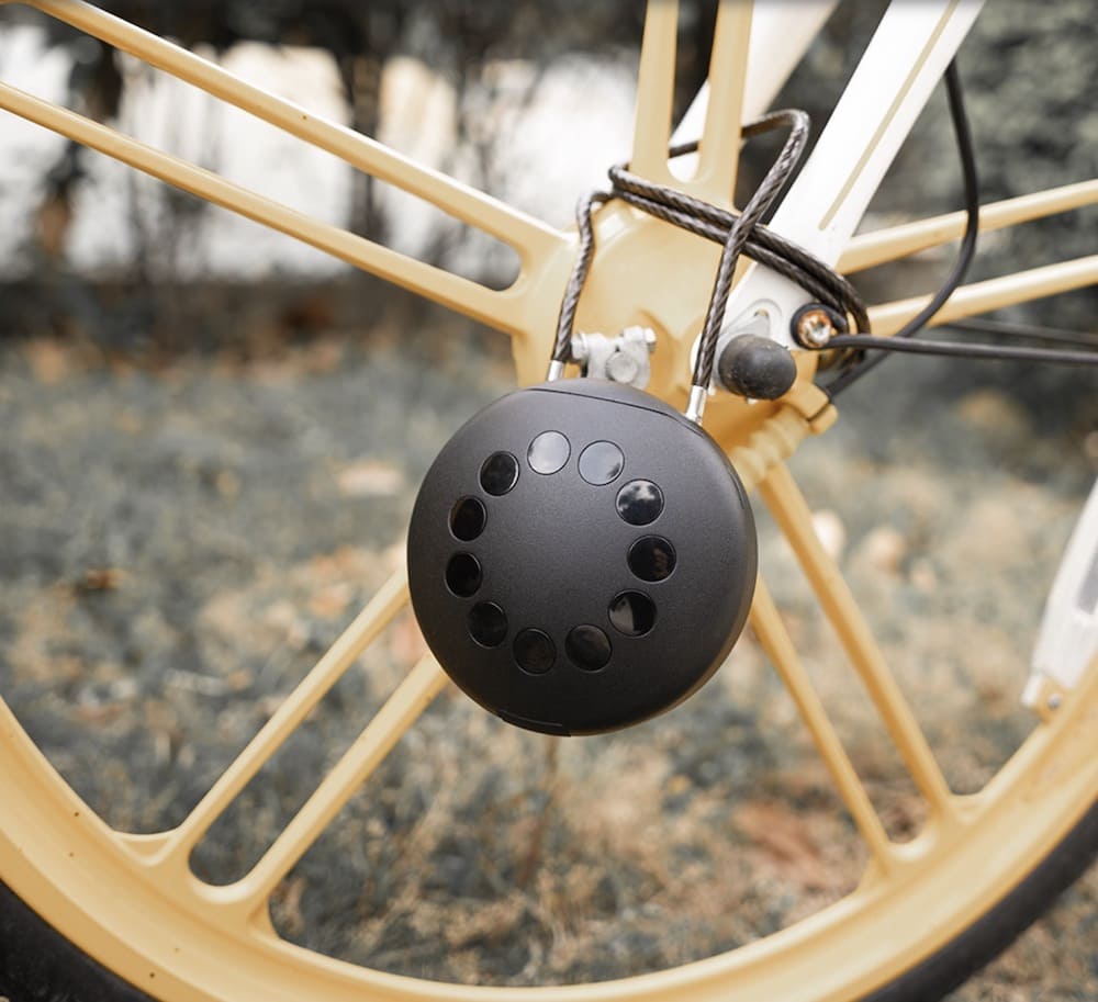 candado para bicicleta con caja de seguridad para llaves
