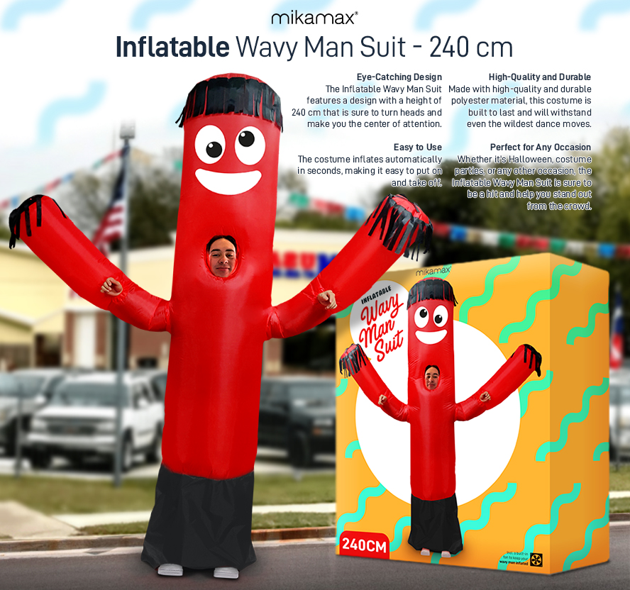 traje de hombre inflable Wavy Man