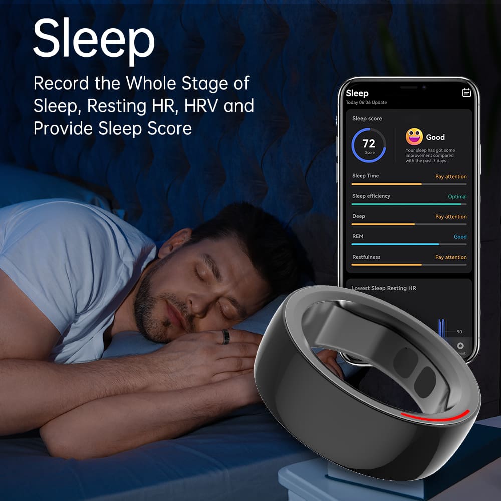 monitoreo del sueño anillo inteligente ai inteligente