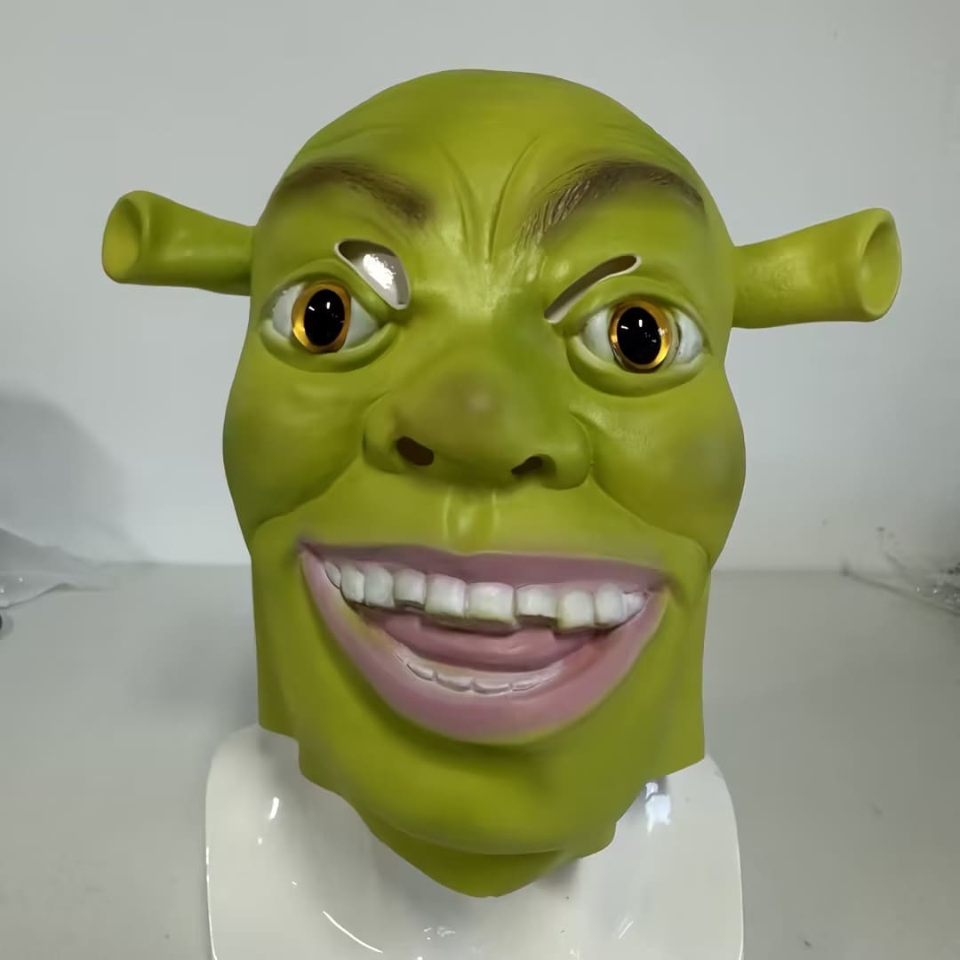 Máscara de Shrek para el carnaval.