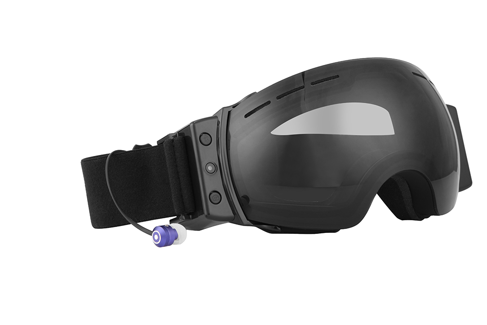gafas de esquí con la cámara de alta definición y manos libres