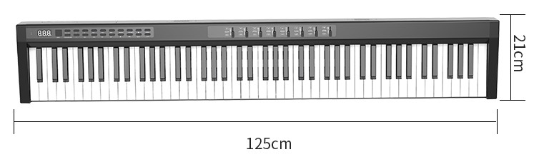 Teclado electrónico (piano) 125cm