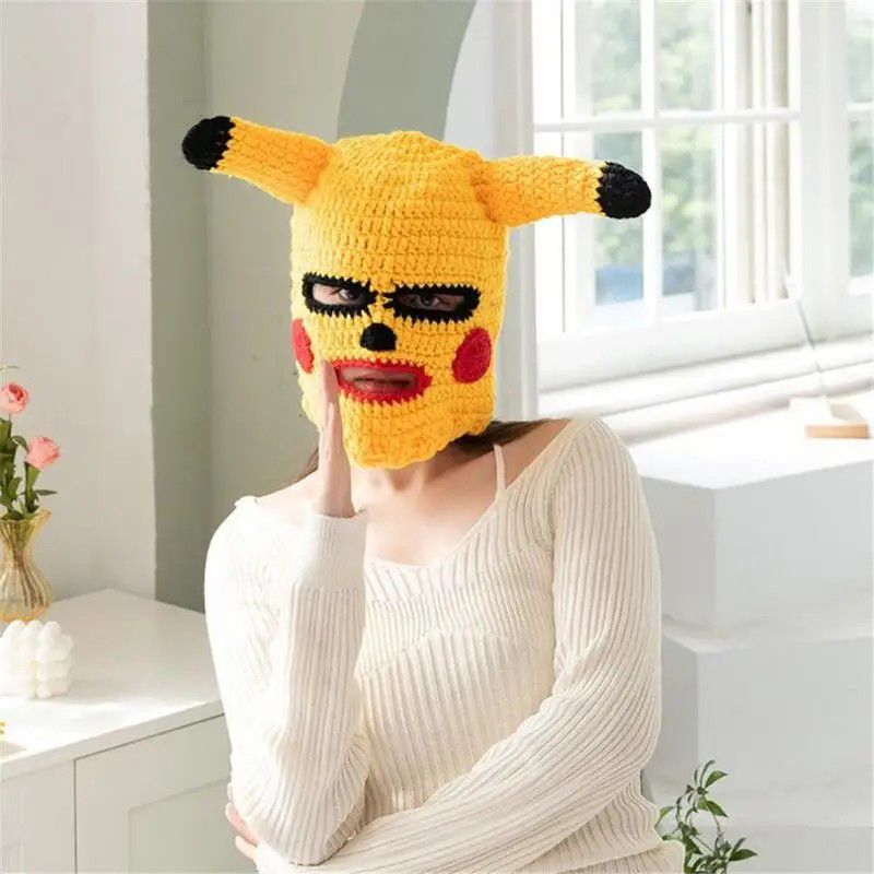 máscara de pikachu máscara facial con orejas