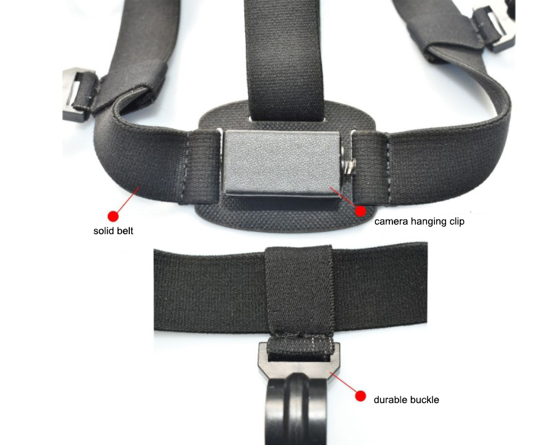 Correas ajustables para casco con soporte para cámara BODY