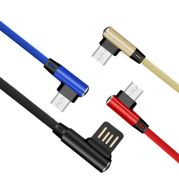 Cable micro USB con diseño 90