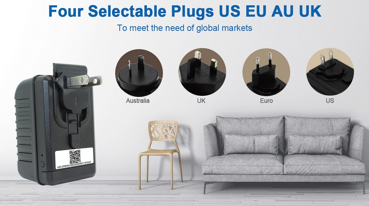 Adaptador USB UE AU Reino Unido