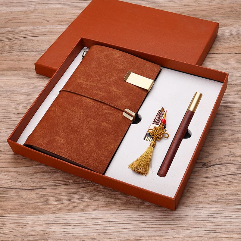 set de regalo pen record lujo elegante regalo para hombres mujeres de madera