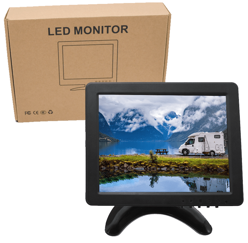 Monitores TFT LCD de 8 pulgadas para cámaras CCTV