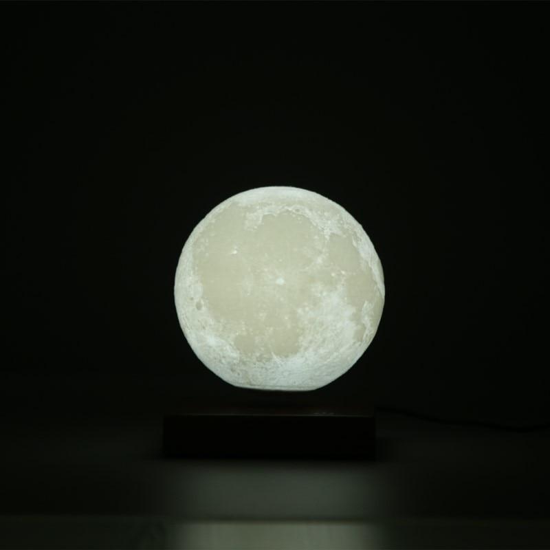 lámpara de luna levitando magnética