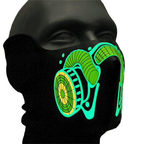 respirador de máscara sensible al sonido