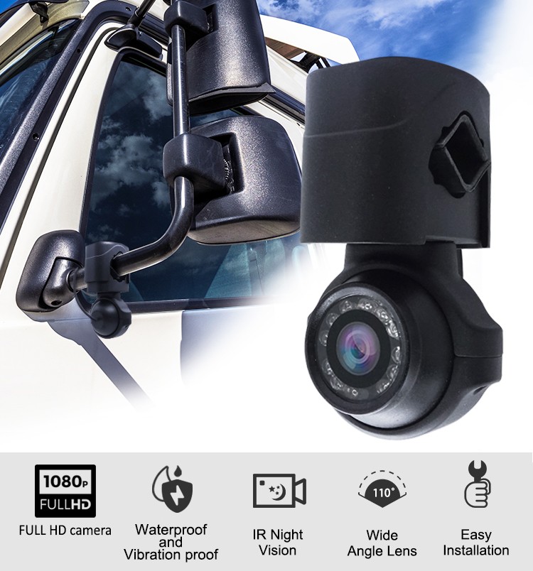 cámara interior y exterior con visión nocturna 12 LED IR + IP69K + lente f3,6mm
