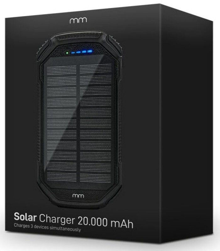 Cargador móvil externo batería del banco de energía solar 20000 mah