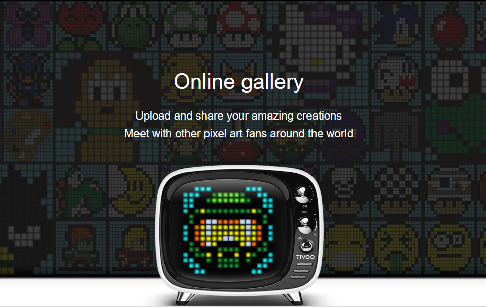 tivoo altavoz pixel art galería en línea
