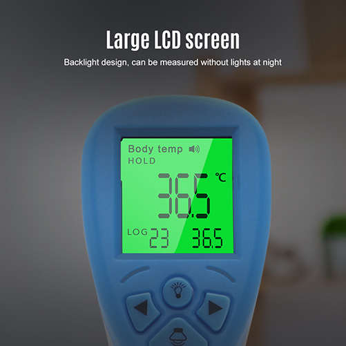 termómetro sin contacto con pantalla LCD