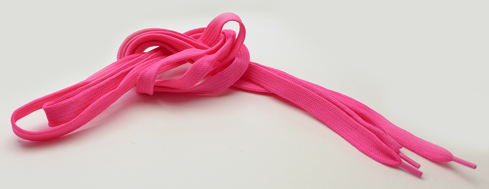 cordones de neón de color rosa