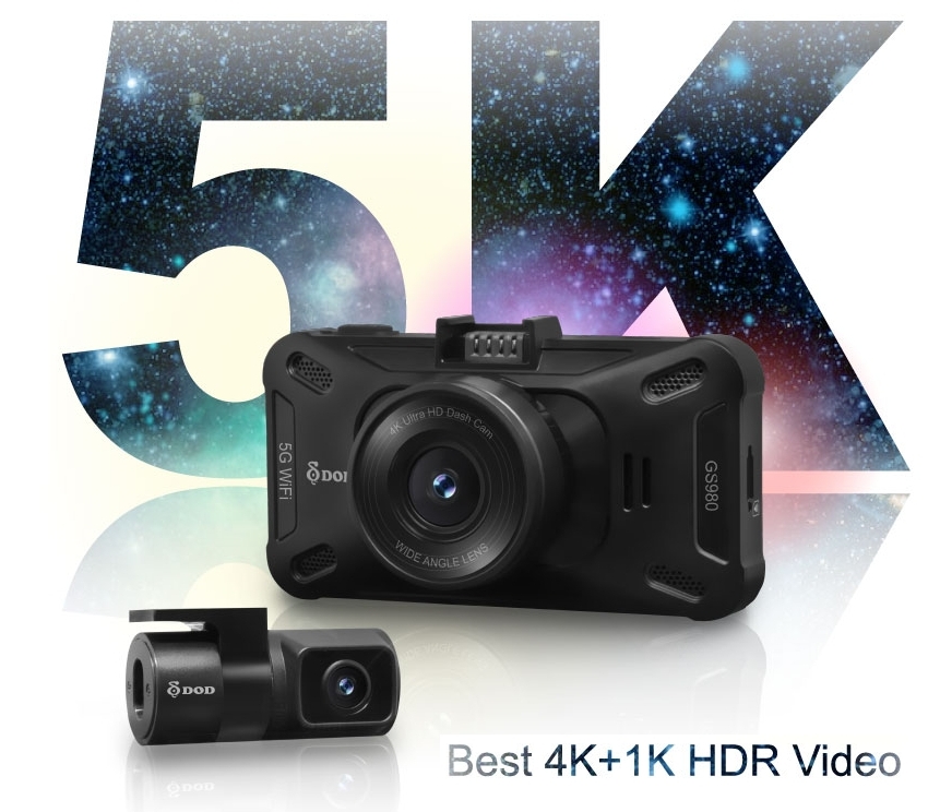 mejor dash cam 4k 5k cámara de coche dual DOD GS980D