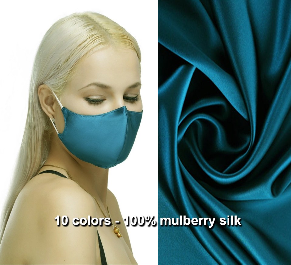 máscaras de seda protectora de lujo