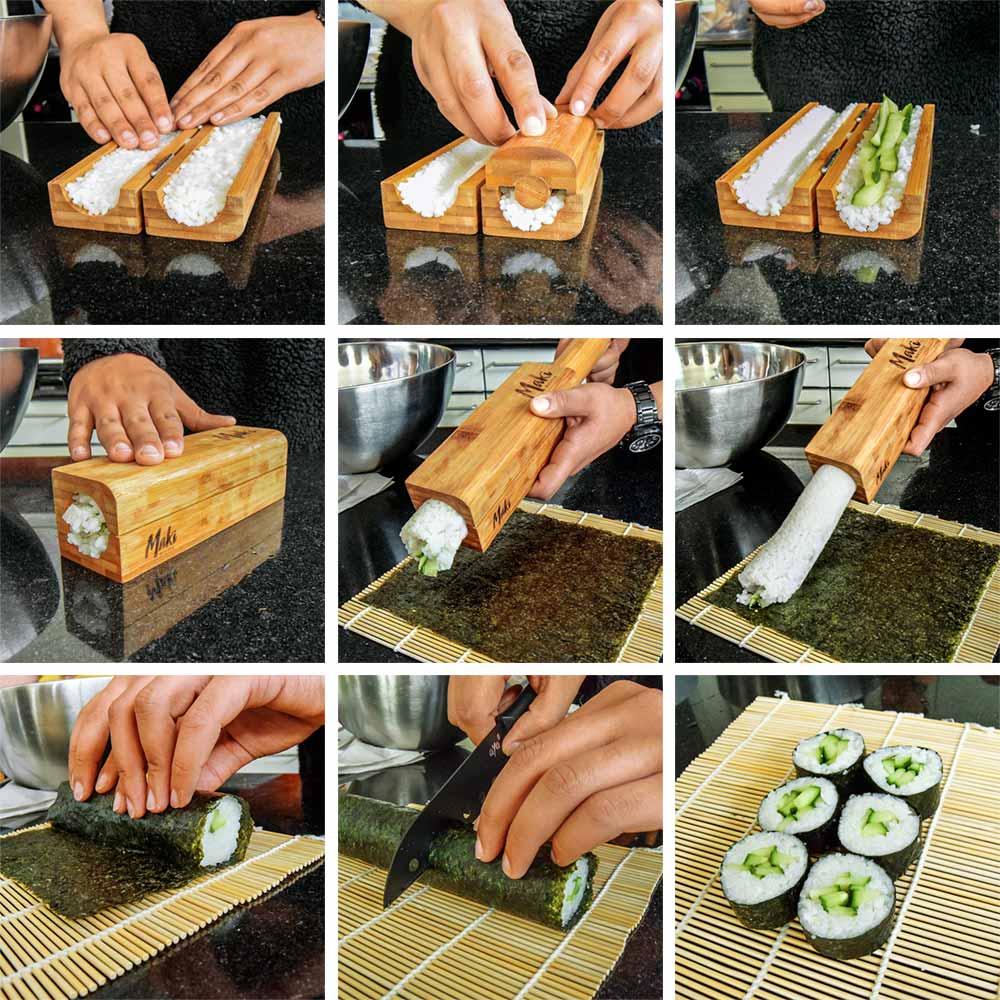set para hacer sushi - kit para hacer como un regalo