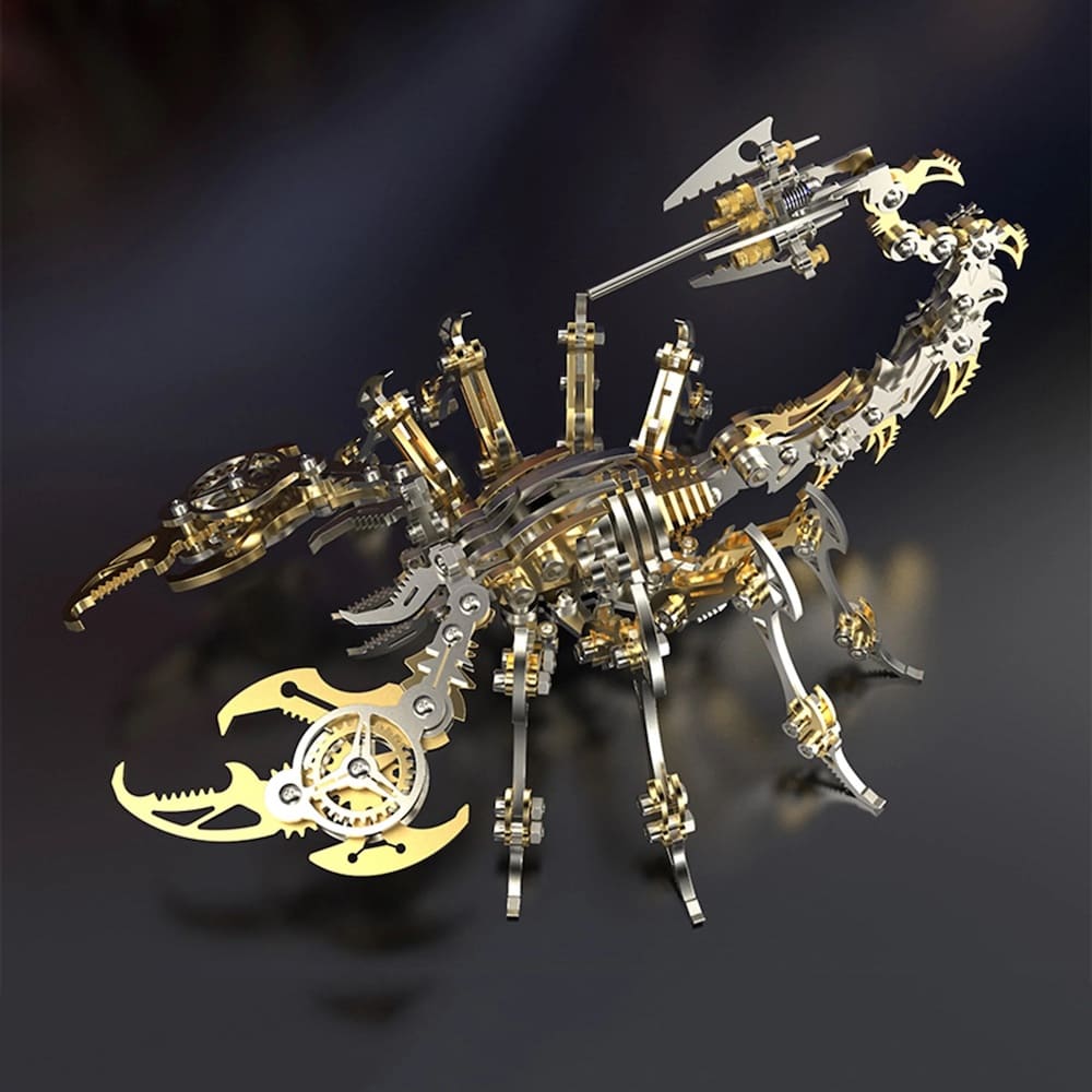 Réplica de rompecabezas en 3D de un escorpión