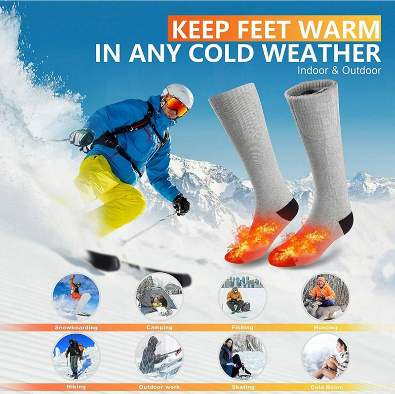 mejores calcetines de esquí con calefacción