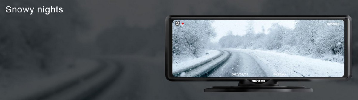 mejor cámara de coche duovox v9 - nevadas