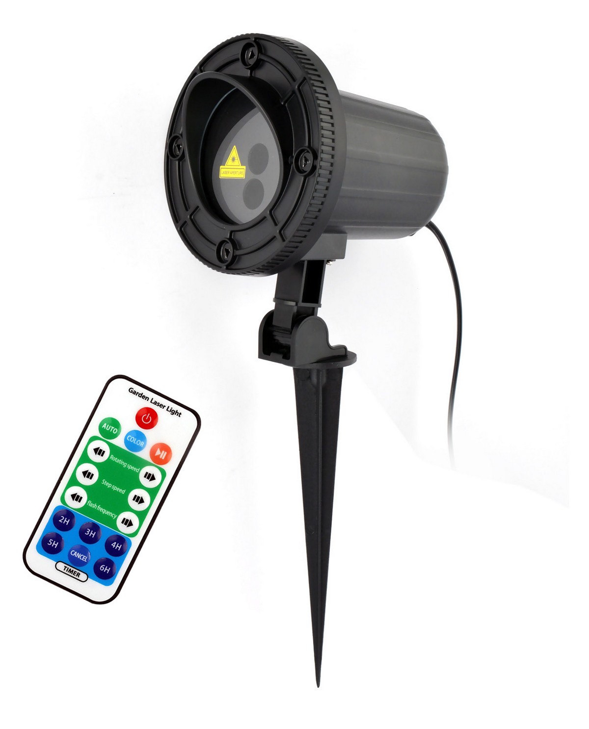 proyector de puntos láser a color con mando a distancia