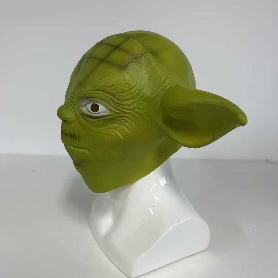 Mascarilla Star Wars - Yoda látex verde