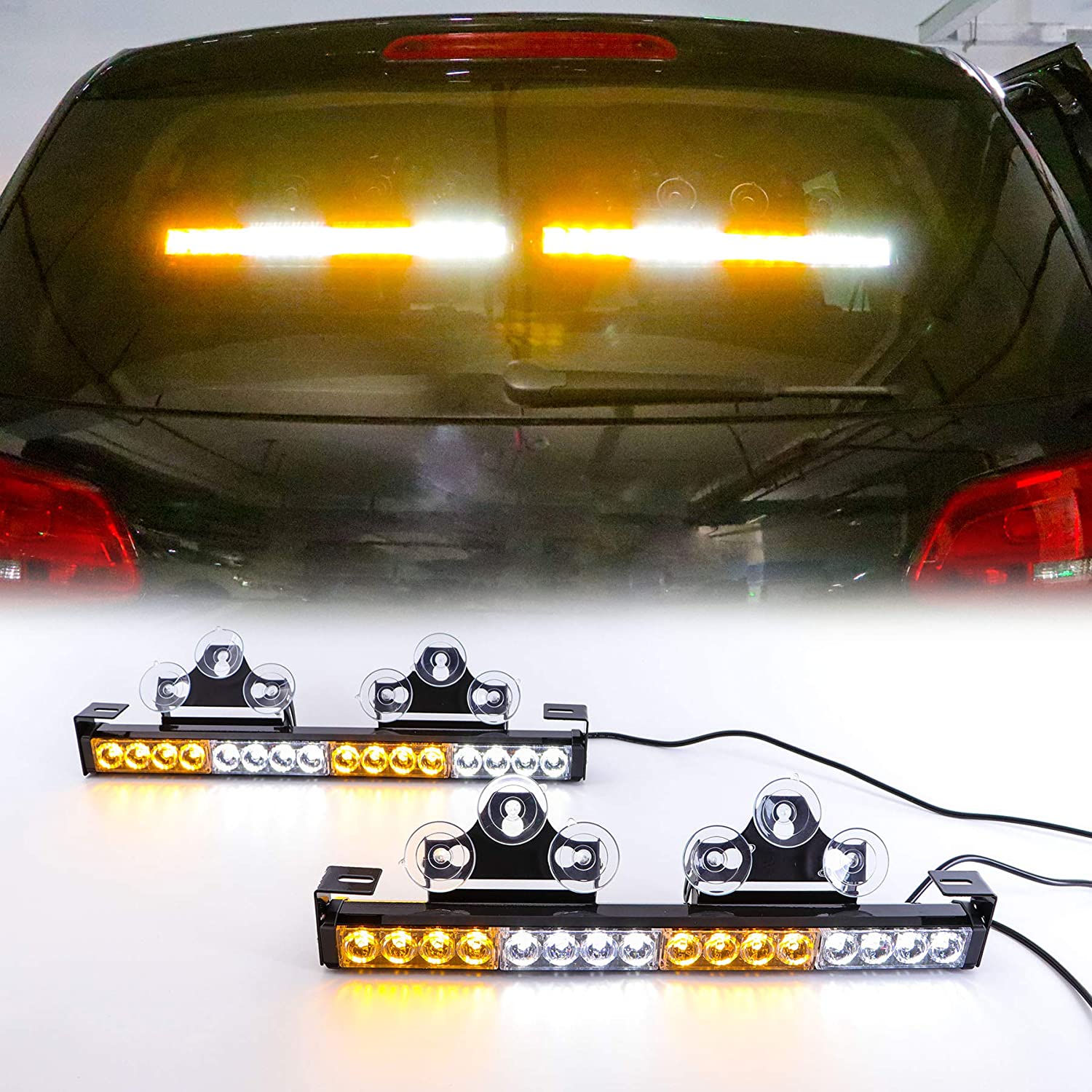 Luces LED intermitentes para el auto amarillo blanco multicolor