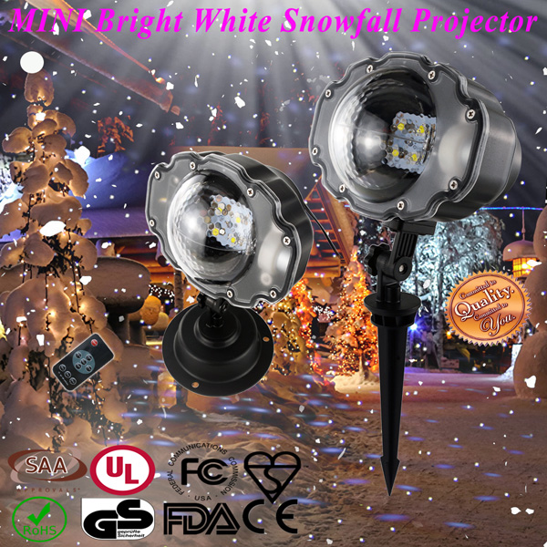 Proyector LED Snowflakes Proyección exterior e interior