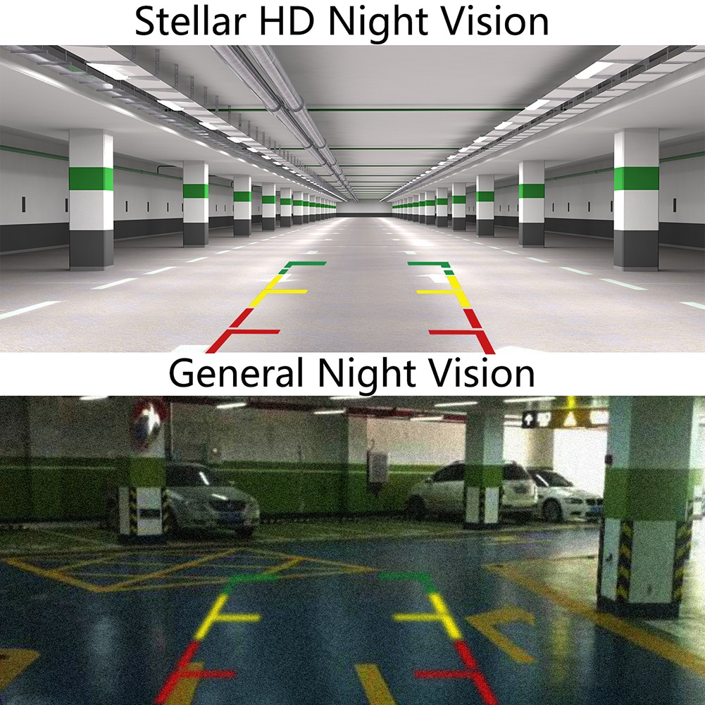 visión nocturna de la cámara de estacionamiento