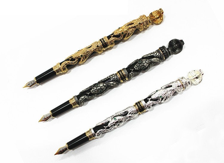 Bolígrafo de serpiente cobra de lujo - Bolígrafo de tinta de regalo único
