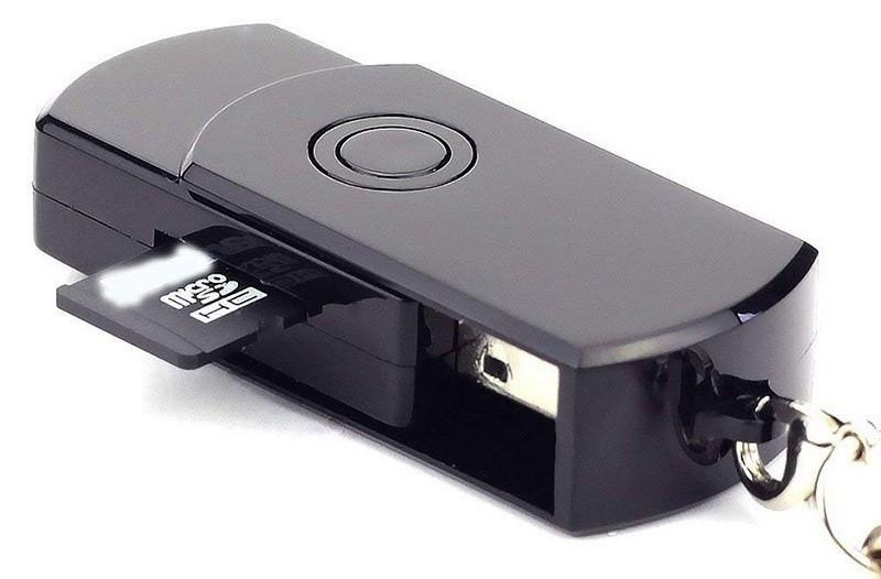 Cámara con llave espía oculta USB compatible con tarjetas SD/TF de hasta 32 GB