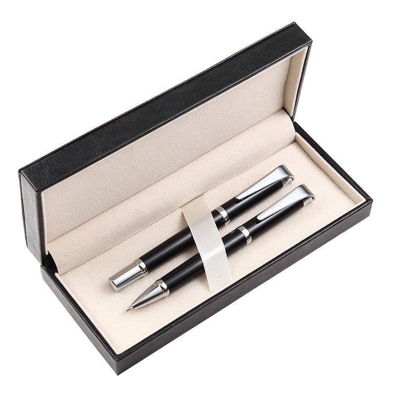 cajas de bolígrafos de cuero de lujo