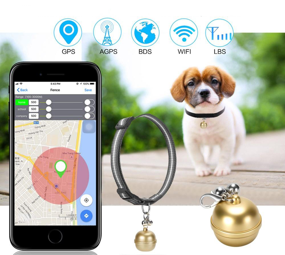 Rastreador GPS para perros, localización impermeable, collar de seguimiento  de mascotas, monitor de actividad GPS para gatos y perros, dispositivo de