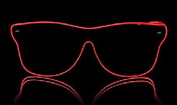 gafas de sol rojas