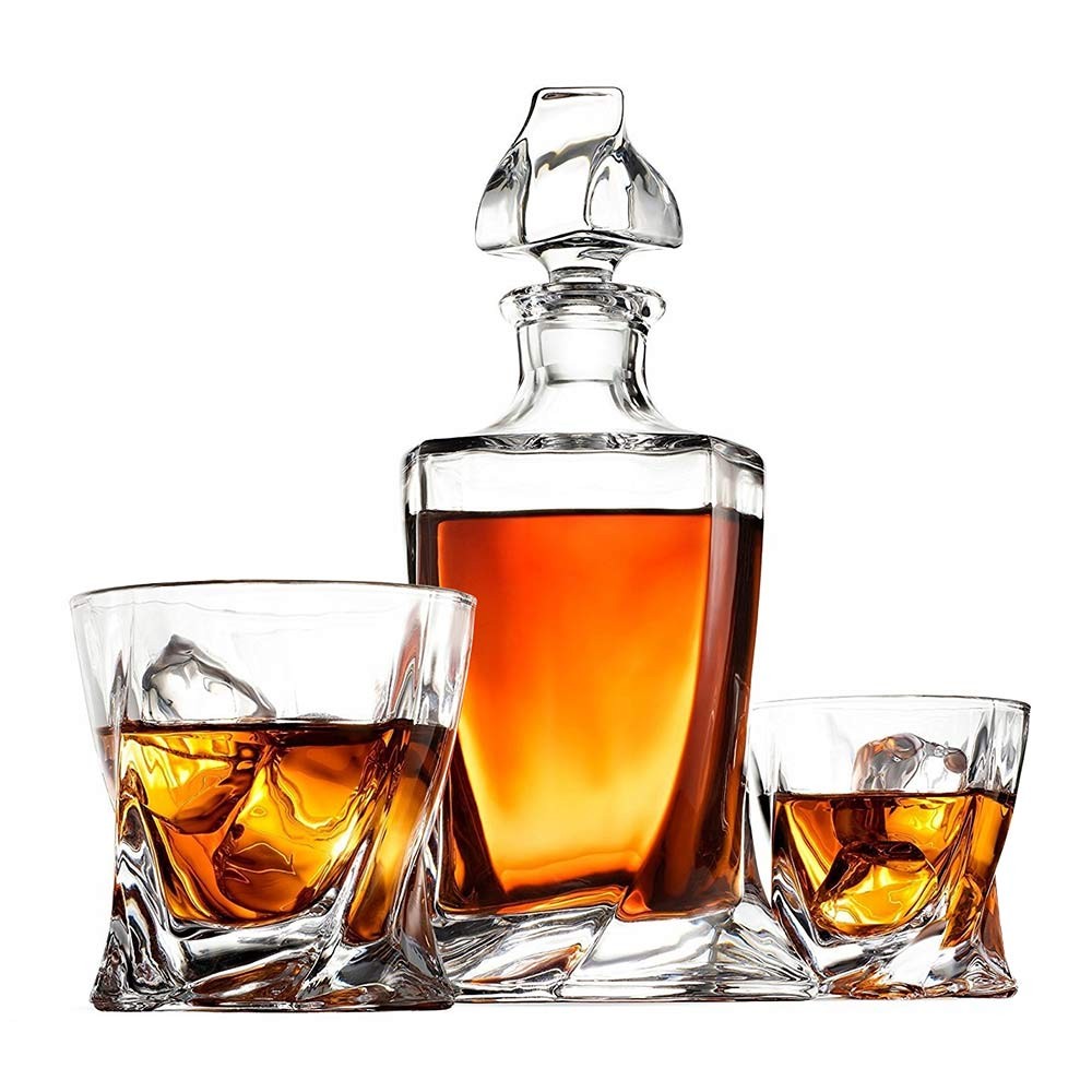 juego de bebidas de lujo whisky ron bourbon escocés