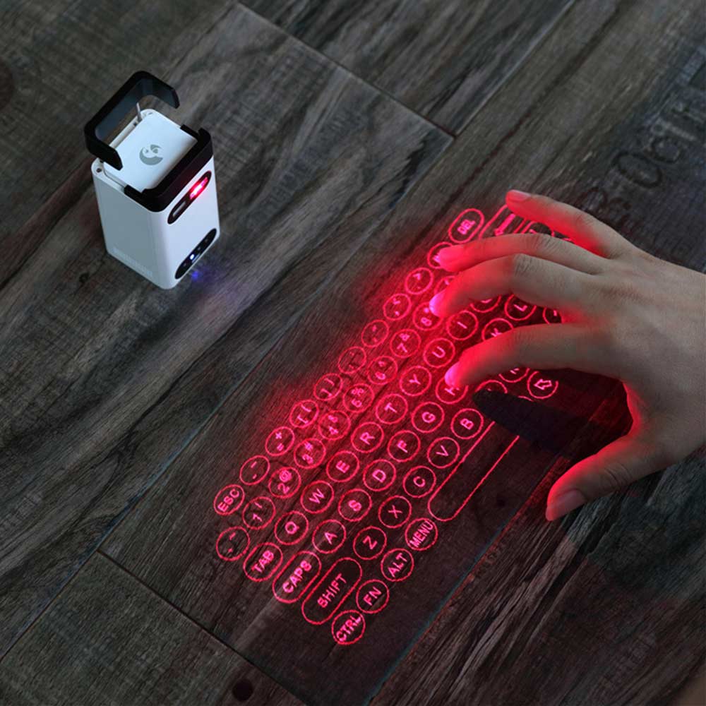Proyección virtual láser de teclado holograma
