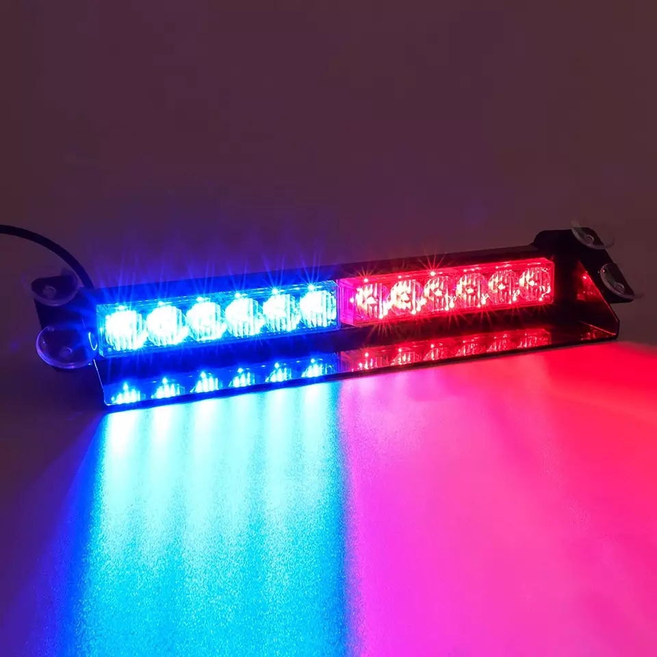 Balizas (luces) estroboscópicas LED intermitentes para el automóvil con la posibilidad de cambiar colores y estilos intermitentes
