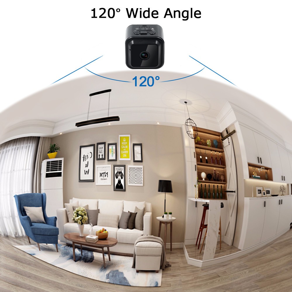 ángulo de visión de la micro cámara espía 120