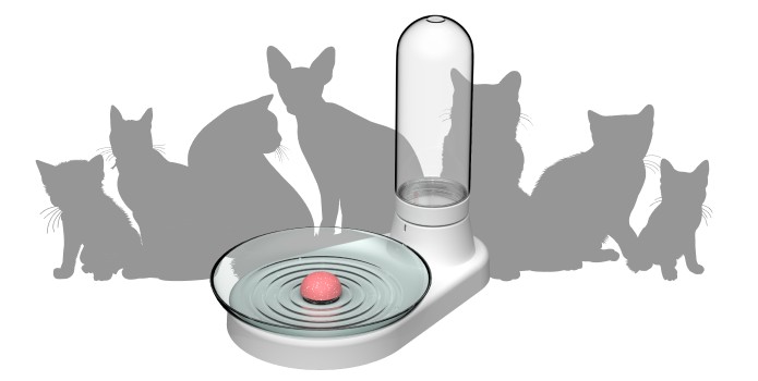 depósito de agua para gato - bandeja automática