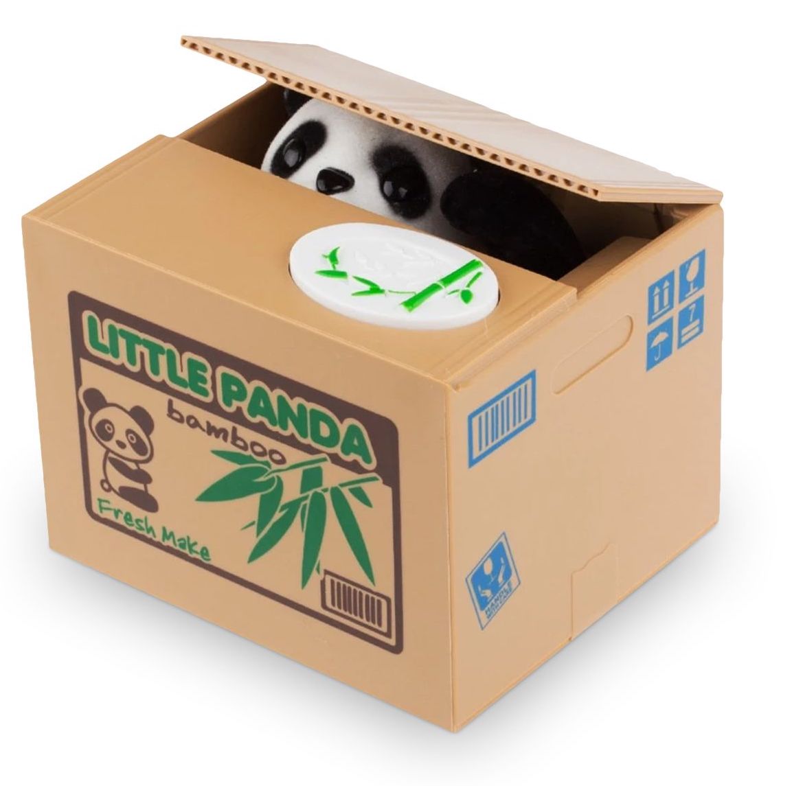 BOX para monedas - una caja de dinero electrónica en forma de PANDA