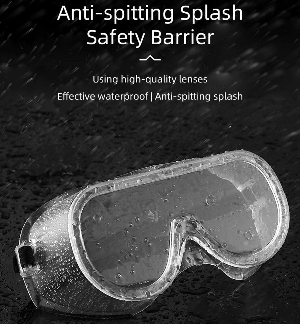 gafas protectoras resistentes a las gotas de polvo y al impacto