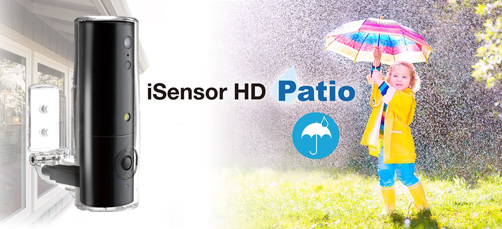 Inicio cámara IP iSensor patio resistente al agua y UV